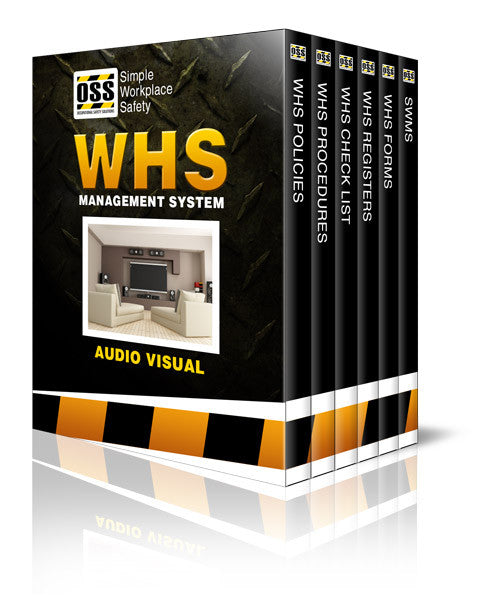 Audio Visual WHS Management System and SWMS Pack – ISO 45001 Compliant Templates