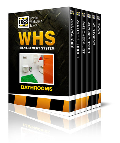 Bathrooms WHS Management System and SWMS Pack – ISO 45001 Compliant Templates