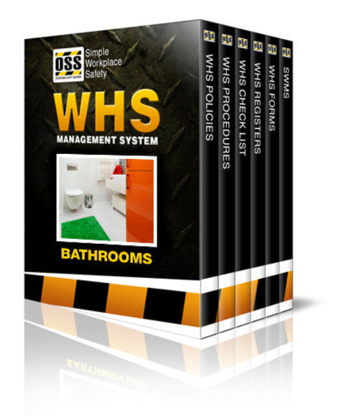 Bathrooms WHS Management System and SWMS Pack – ISO 45001 Compliant Templates